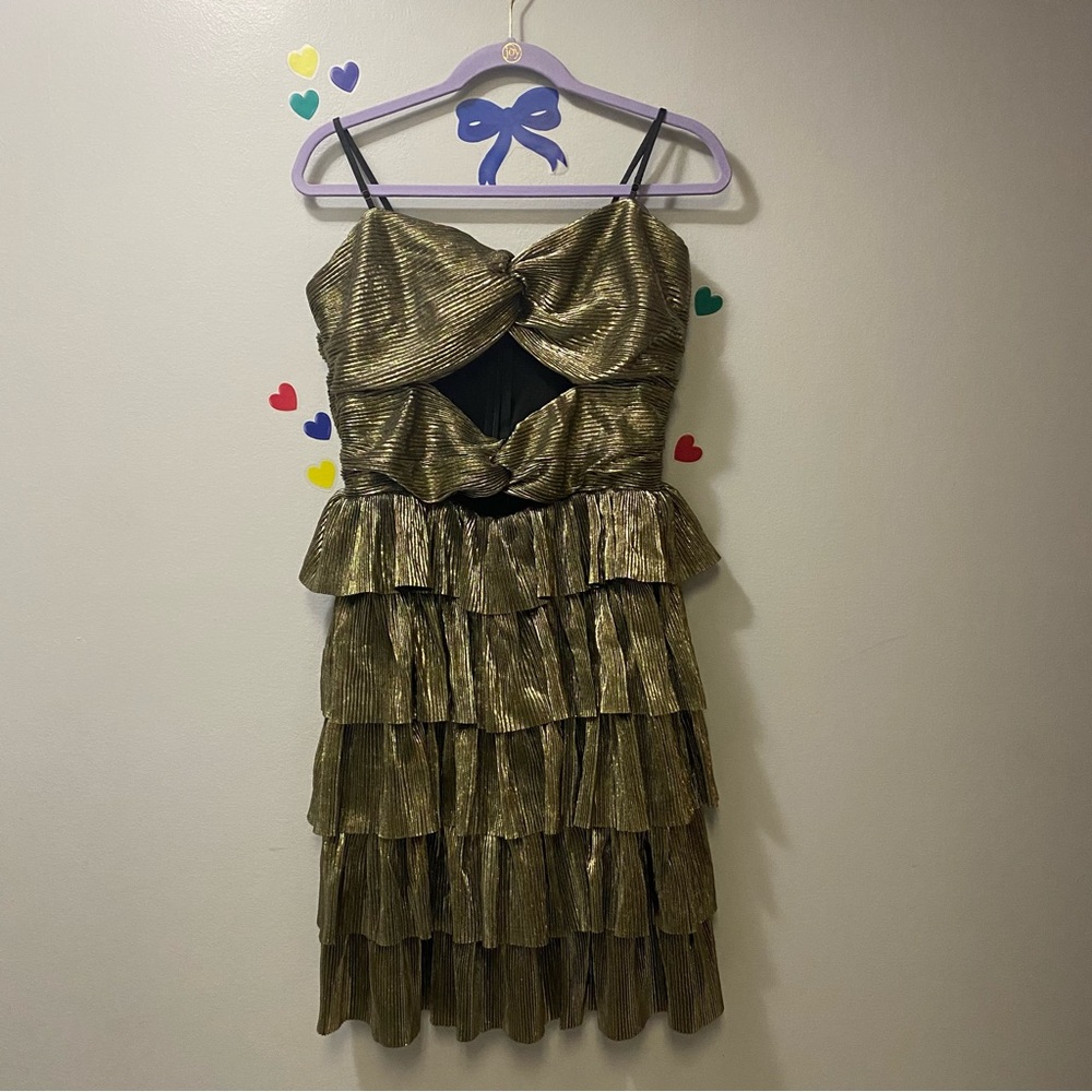 Fashion Nova Black and Gold Dress